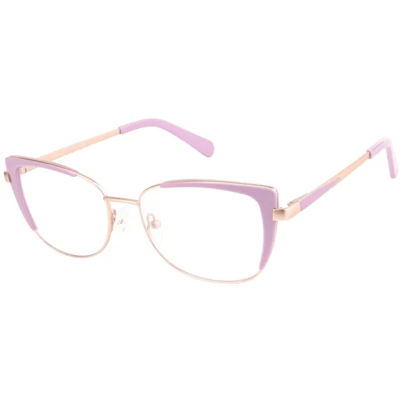 square pink reading glasses